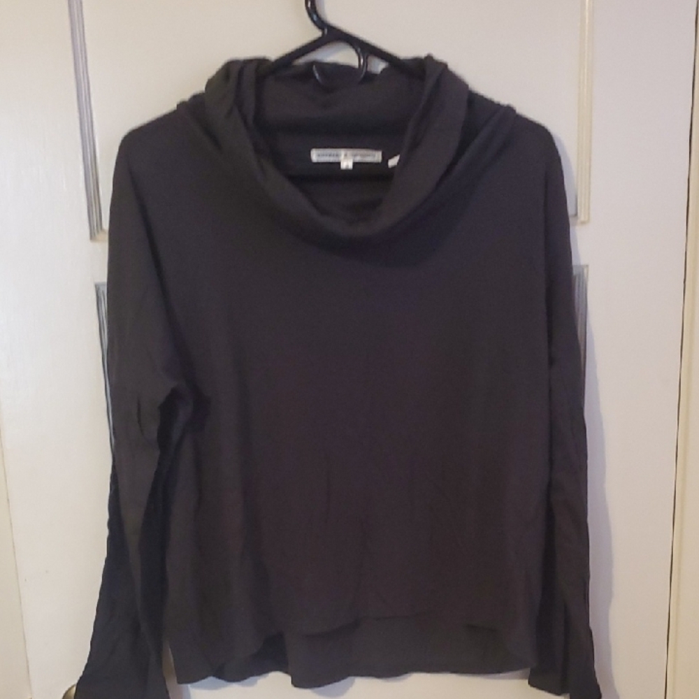 Threads 4 Thought Charcoal Cowl Neck Sweater